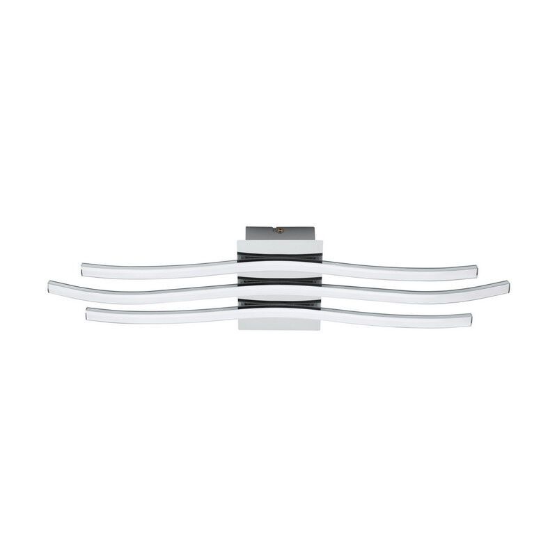 Lampada da soffitto cromata in plastica, Therese, 26W, 3000K LED Lampada da soffitto cromata in plastica, Therese, 26W, 3000K LED