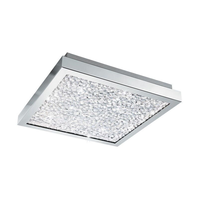 Lampada da soffitto cromata in vetro, Aarnoud, 16W, 4000K LED