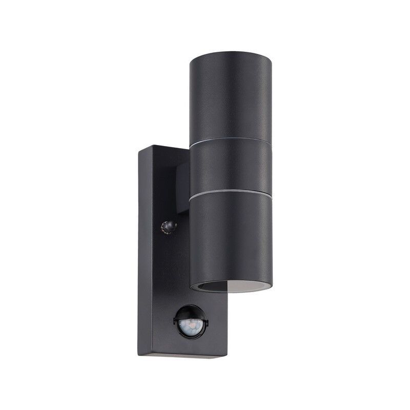 Applique da esterno con sensore di movimento antracite metallo, Marlies, IP44