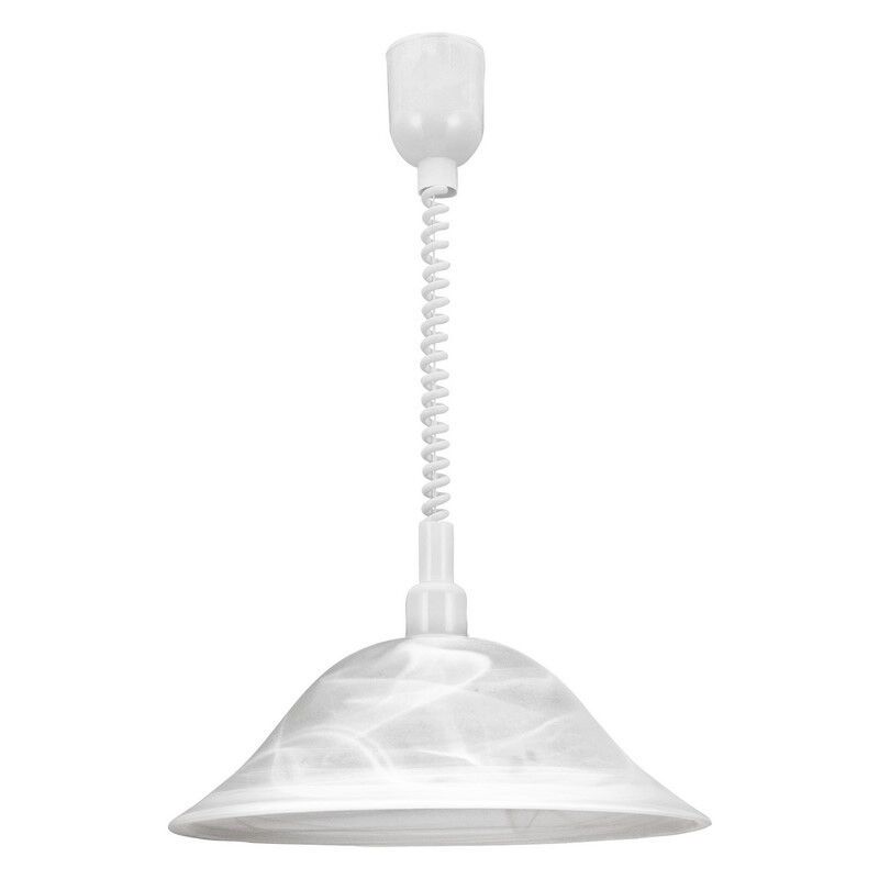 Lampada a sospensione bianca in vetro, Klaas Lampada a sospensione bianca in vetro, Klaas