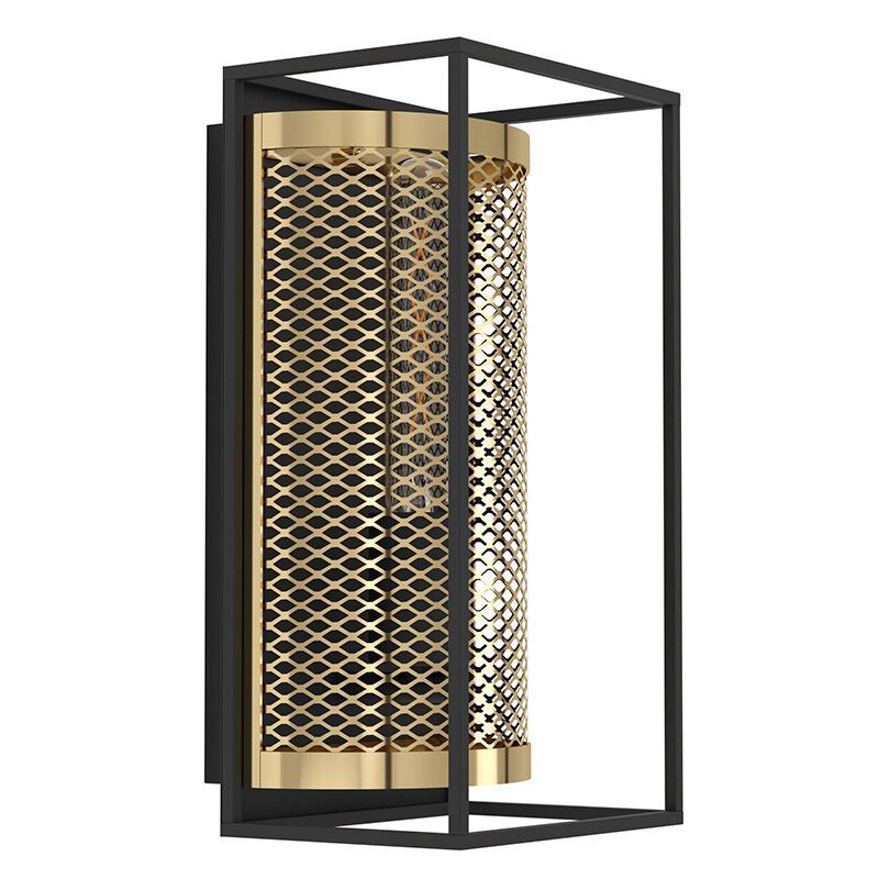 Applique da parete nera in alluminio, Mauricio Applique da parete nera in alluminio, Mauricio