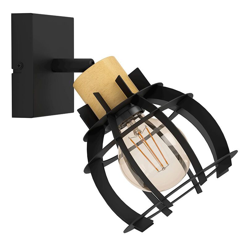 Faretto da parete nero in alluminio, Redouan Faretto da parete nero in alluminio, Redouan