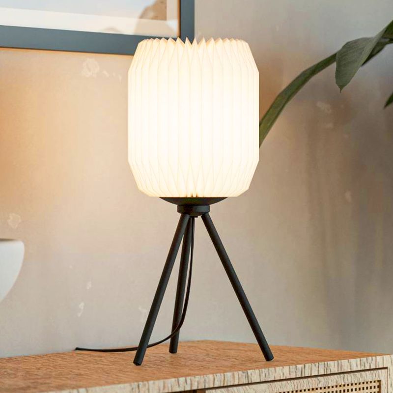 Lampada da tavolo di carta bianca, Kars, con interruttore