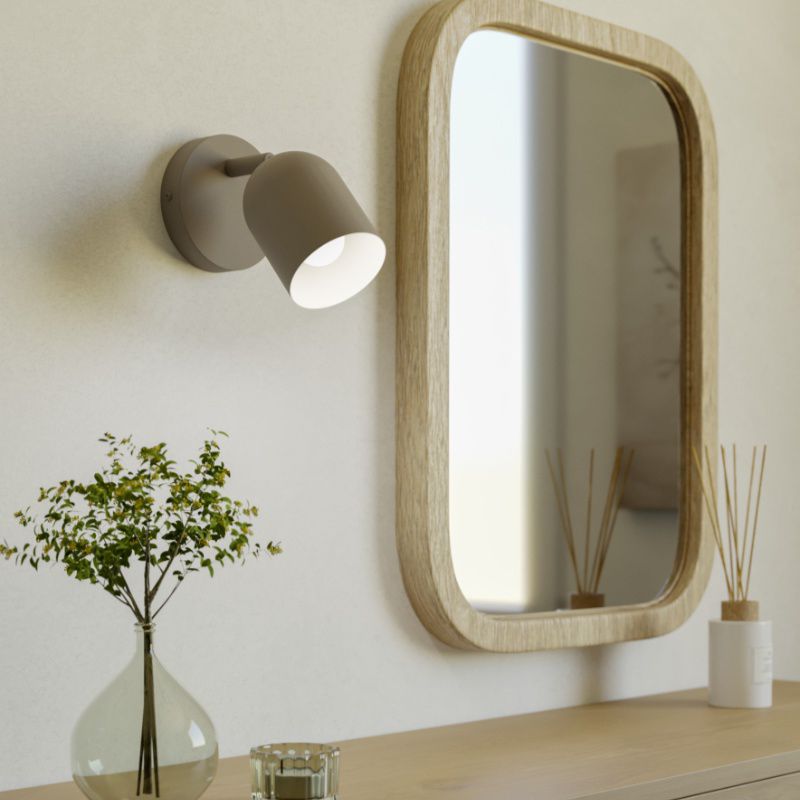 Faretto da parete marrone in acciaio, Tjitte Faretto da parete marrone in acciaio, Tjitte