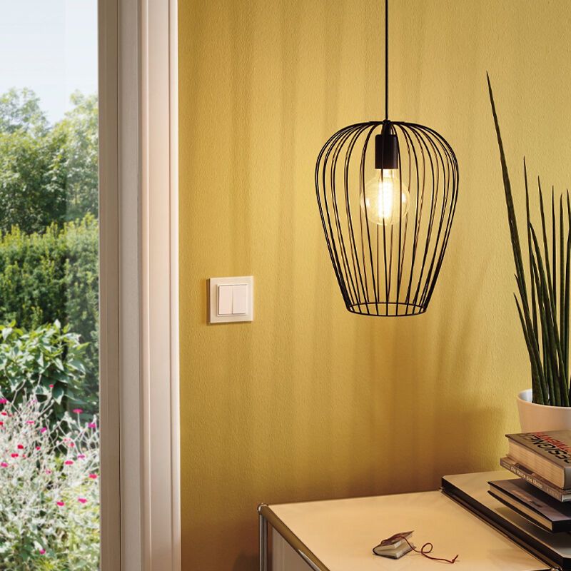 Lampada a sospensione nera metallo, Kitana