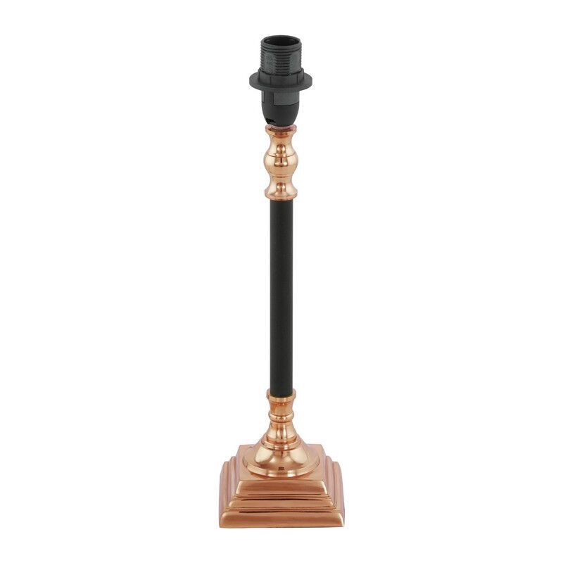 Lampada da tavolo senza paralume in rame metallo, Shane, con interruttore Lampada da tavolo senza paralume in rame metallo, Shane, con interruttore