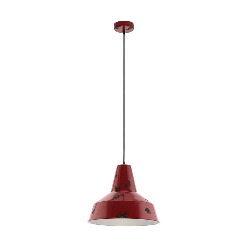 Lampada a sospensione rossa metallo, Praia Lampada a sospensione rossa metallo, Praia