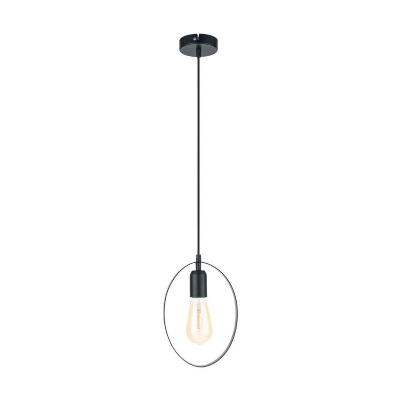 Lampada a sospensione nera metallo, Aida