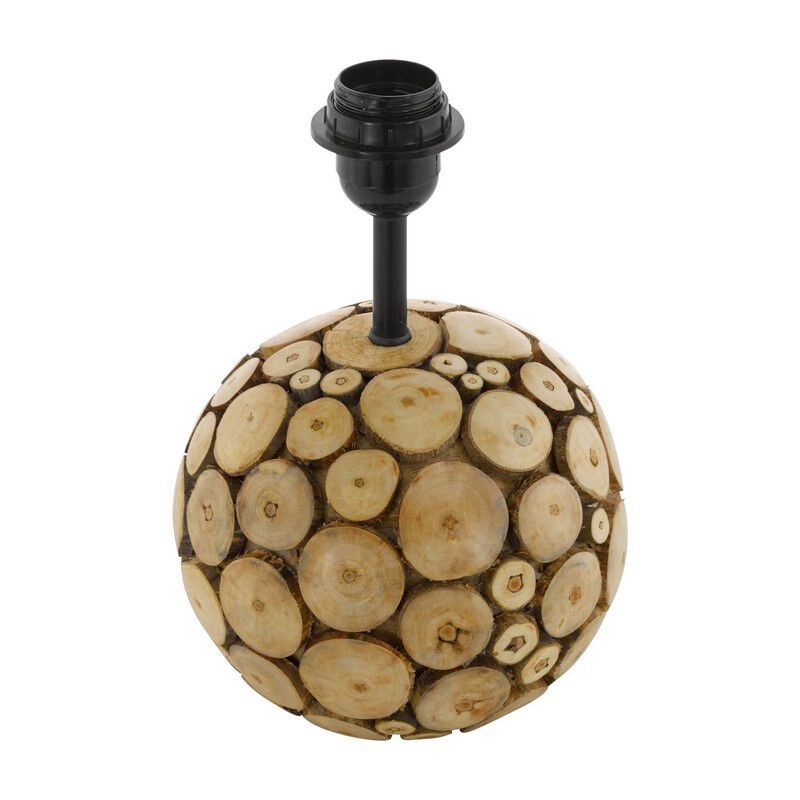 Lampada da tavolo senza paralume in legno marrone, Kick, con interruttore Lampada da tavolo senza paralume in legno marrone, Kick, con interruttore