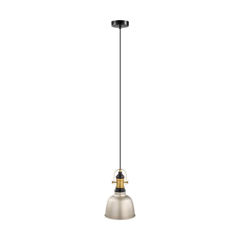 Lampada a sospensione in nichel metallo, Alain Lampada a sospensione in nichel metallo, Alain