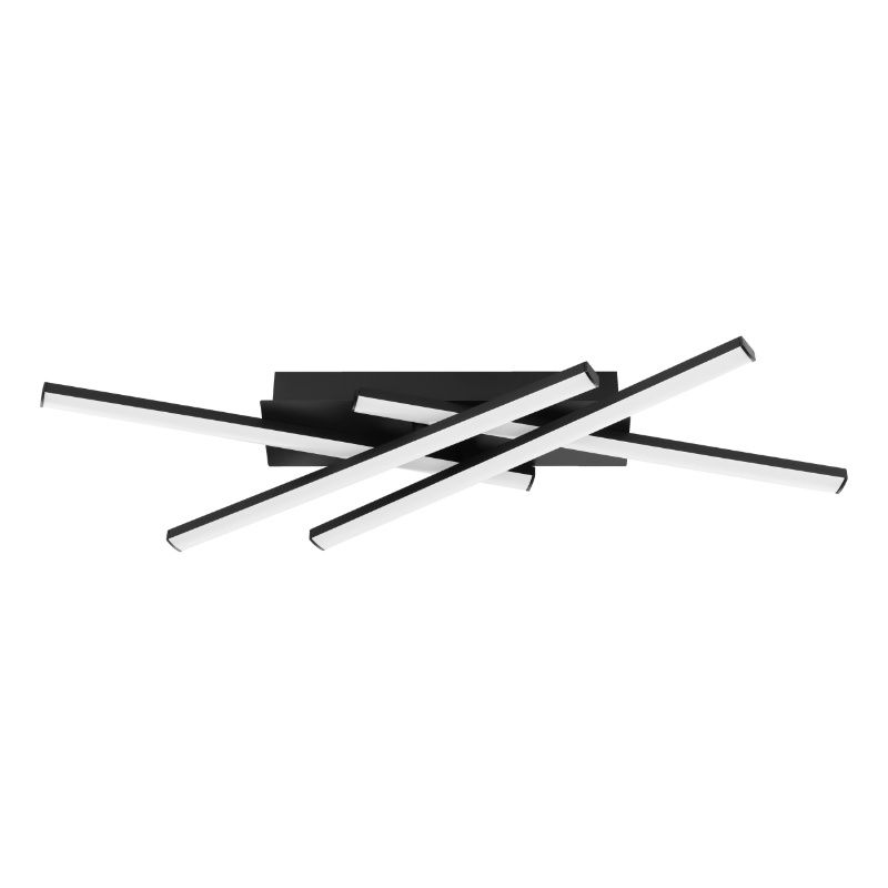 Lampada da soffitto nera in plastica, Vidya, 20W, 4000K LED Lampada da soffitto nera in plastica, Vidya, 20W, 4000K LED
