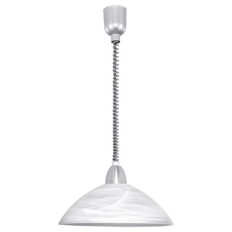 Lampada a sospensione bianca in vetro, Brandon Lampada a sospensione bianca in vetro, Brandon