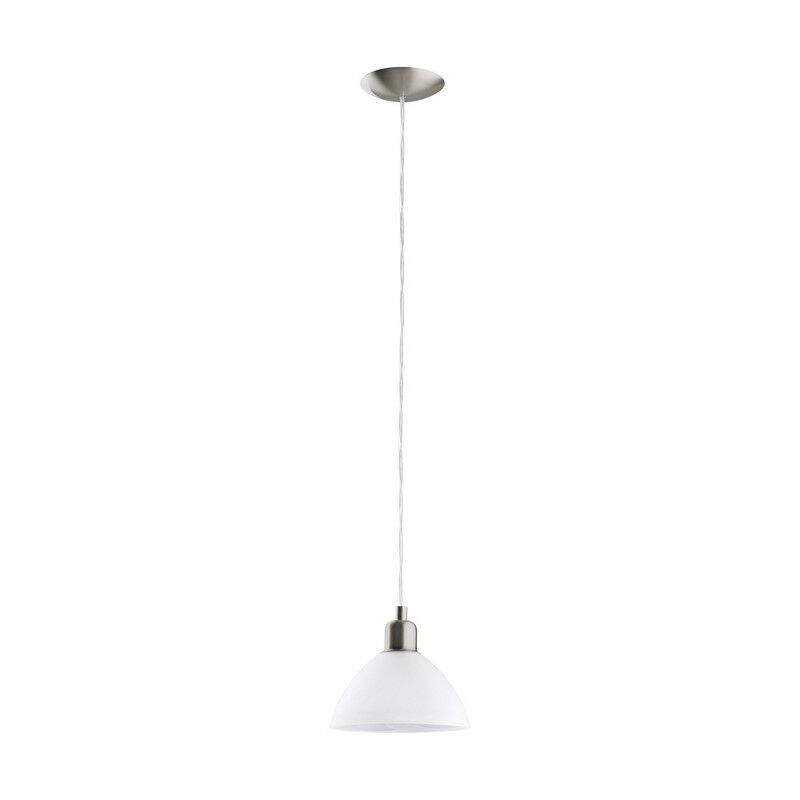 Lampada a sospensione bianca in vetro, Lariana
