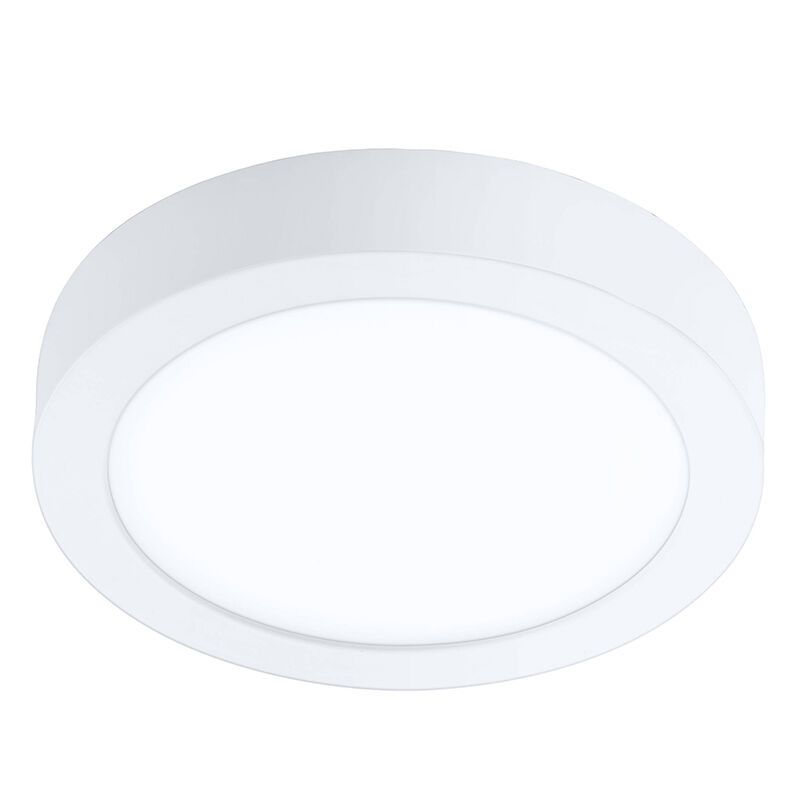 Plafoniera smart bianca in plastica, Geraldo, 16,5W, bianco regolabile tra caldo e freddo LED, IP44