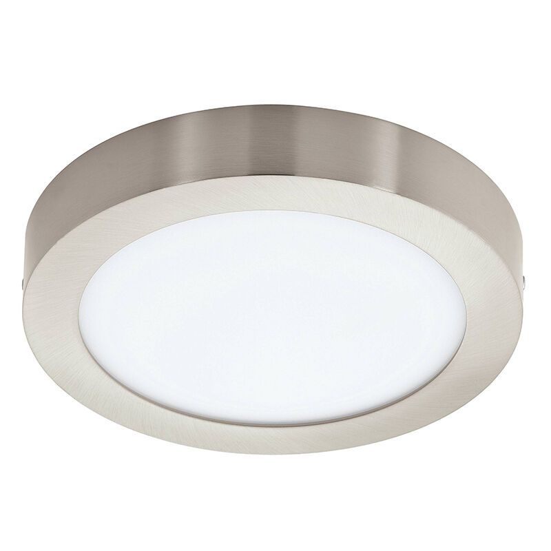 Plafoniera smart in nichel in plastica, Geraldo, 16,5W, bianco regolabile tra caldo e freddo LED, IP44 Plafoniera smart in nichel in plastica, Geraldo, 16,5W, bianco regolabile tra caldo e freddo LED, IP44