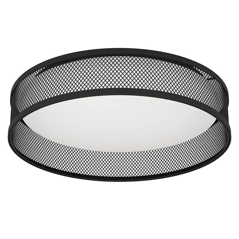 Plafoniera nera in acciaio, Jolene, 20W, 3000K LED Plafoniera nera in acciaio, Jolene, 20W, 3000K LED