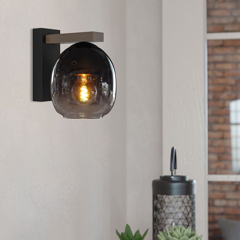 Applique da parete marrone in legno, Frida