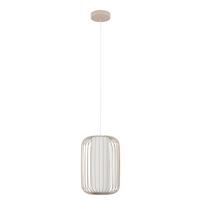 Lampada a sospensione beige in alluminio, Safira