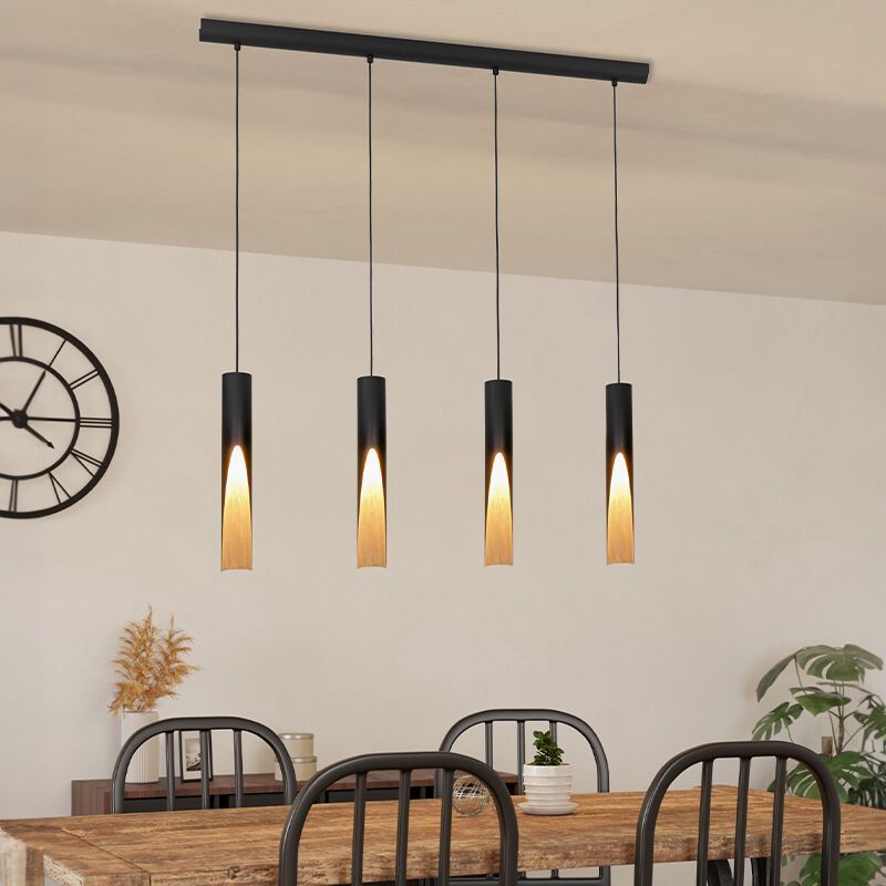 Lampada a sospensione marrone in alluminio, Aloysius