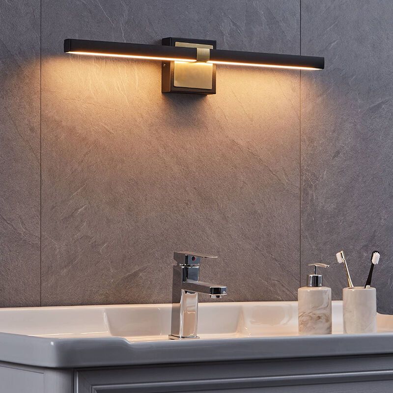 Applique per bagno in ottone in acciaio, Natasha, 11W, 3000K LED, IP44