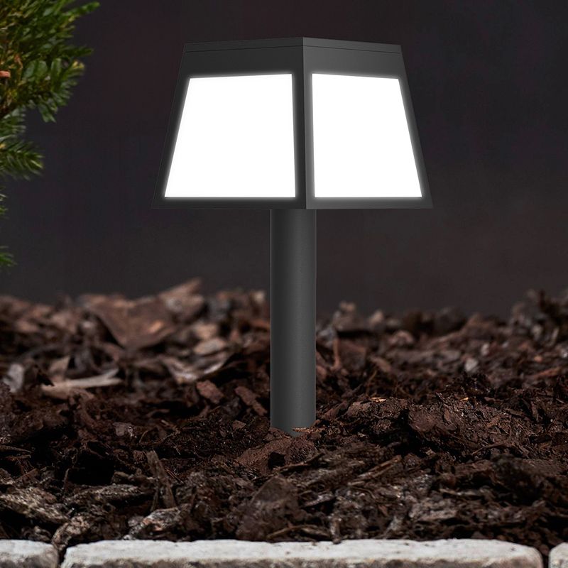 Faretto da giardino solare nero in plastica, Imelda, 7,5W, 3000K LED, IP65 Faretto da giardino solare nero in plastica, Imelda, 7,5W, 3000K LED, IP65