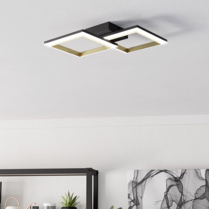 Lampada da soffitto in ottone in plastica, Conrad, 18,4W, 4000K LED, dimmer in 3 fasi