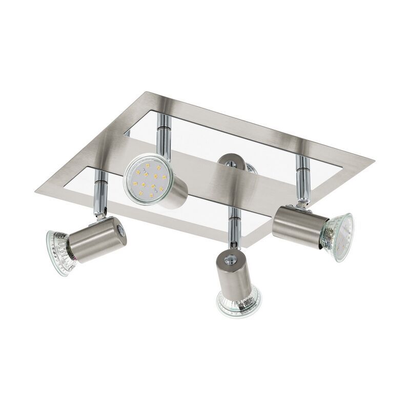 Faretto da soffitto cromato in acciaio, Tjisse