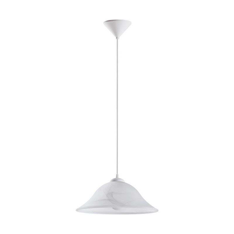Lampada a sospensione bianca in vetro, Anouar