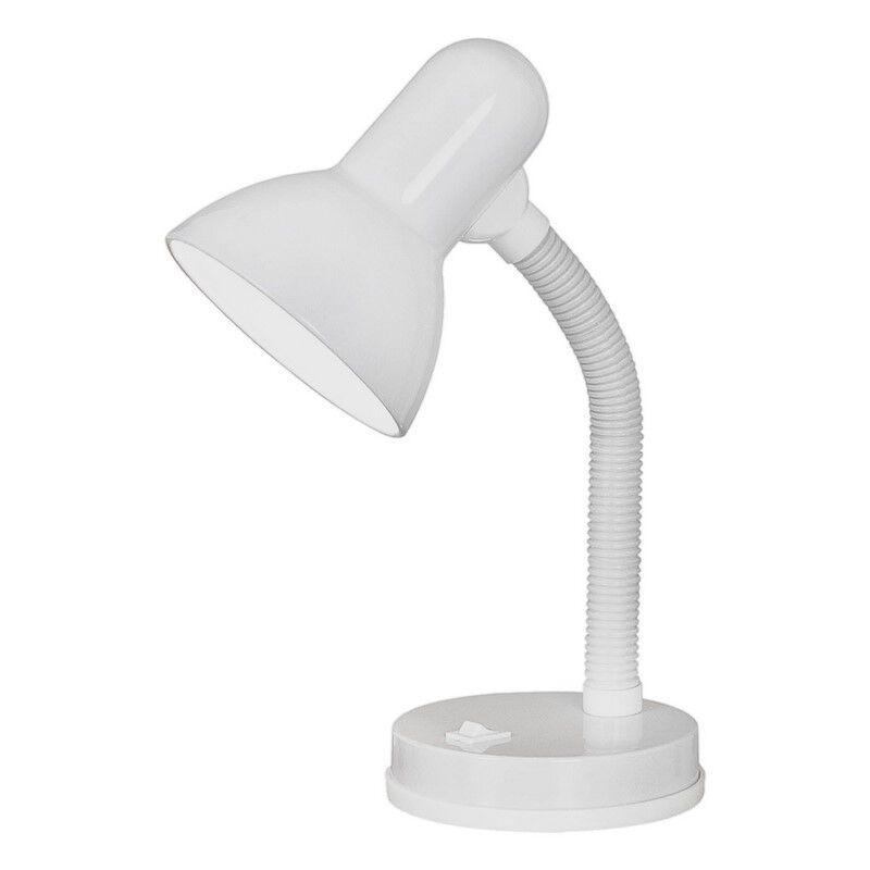 Lampada da scrivania bianca in plastica, Granza, con interruttore Lampada da scrivania bianca in plastica, Granza, con interruttore