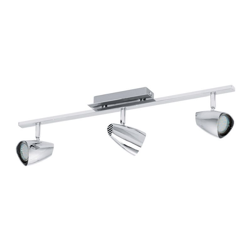 Faretto da soffitto cromato in plastica, Akke