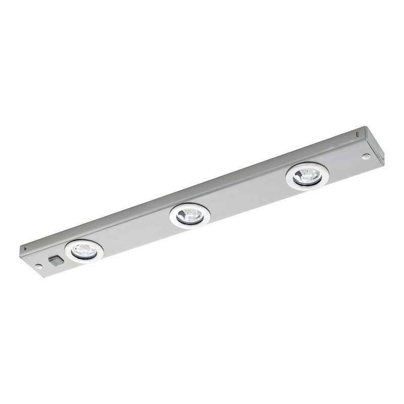 Lampada da soffitto in nichel metallo, Jary, 2W, 3000K LED, con interruttore