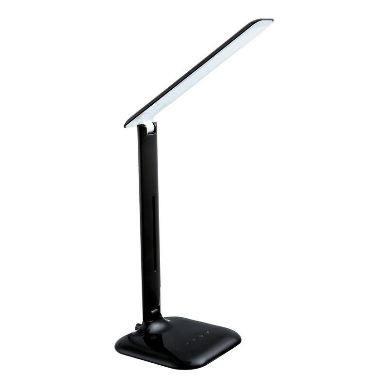 Lampada da scrivania nera in plastica, Ayman, 3W, bianco regolabile tra caldo e freddo LED, controllo touch Lampada da scrivania nera in plastica, Ayman, 3W, bianco regolabile tra caldo e freddo LED, controllo touch
