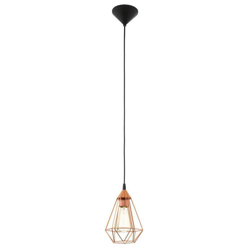 Lampada a sospensione in rame metallo, Costel