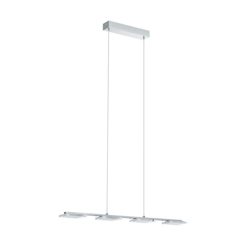 Lampada a sospensione cromata in plastica, Pace, 5W, 3000K LED
