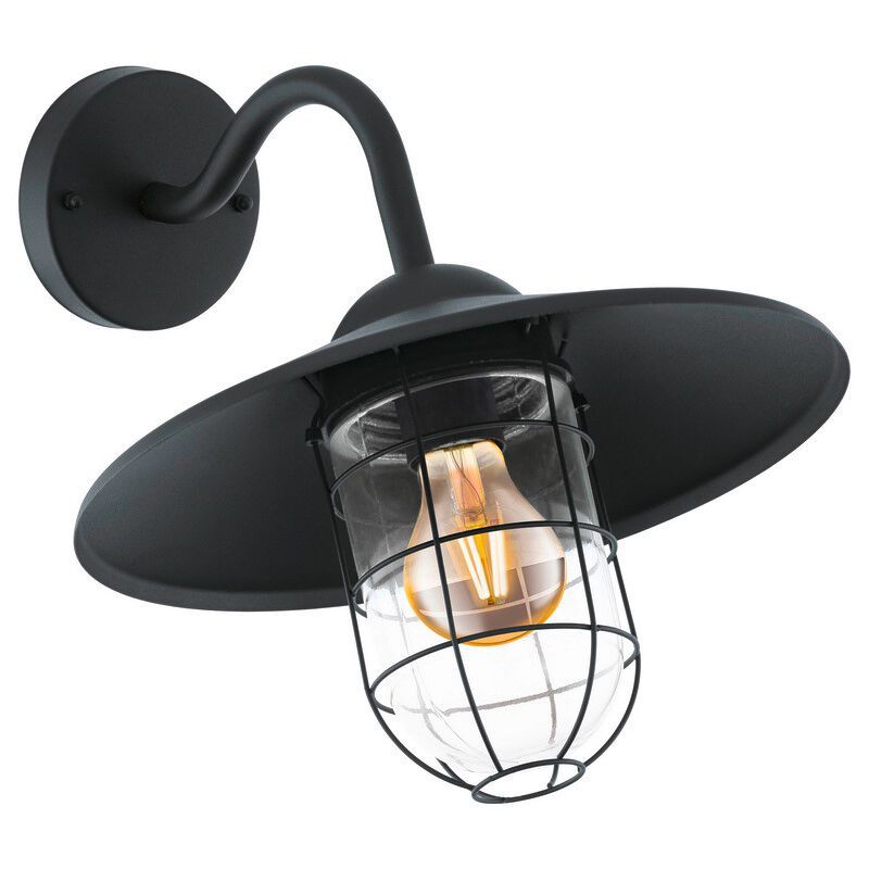 Lampada da esterno nera in acciaio, Alyena, IP44