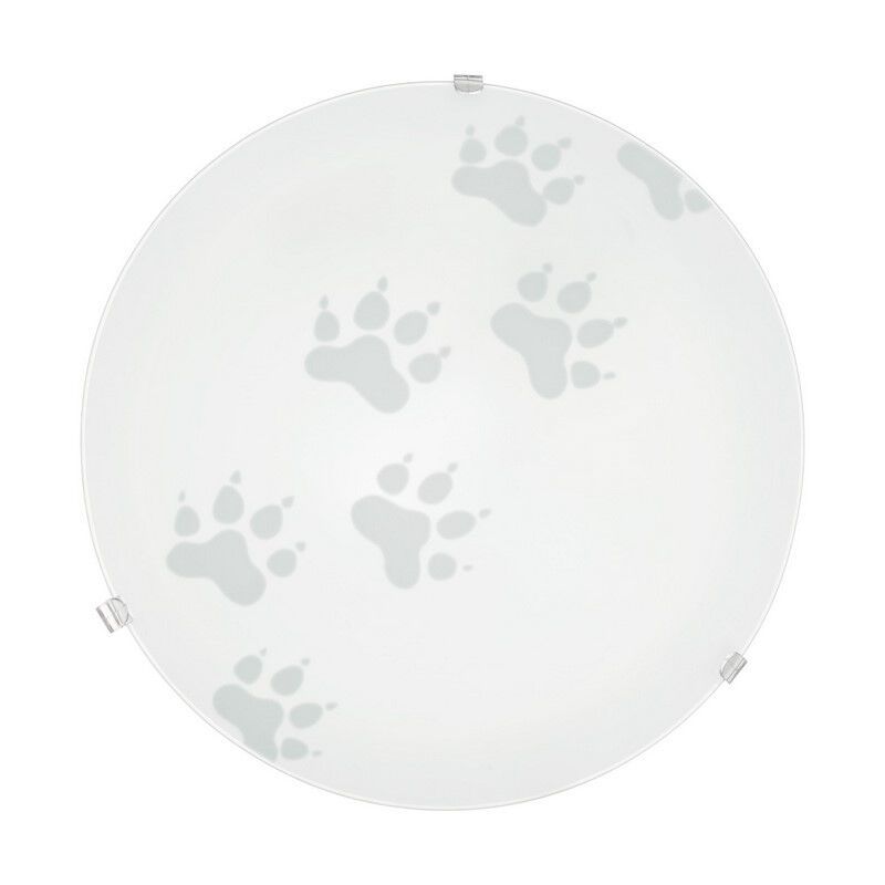 Lampada da soffitto bianca in vetro, Bada Lampada da soffitto bianca in vetro, Bada