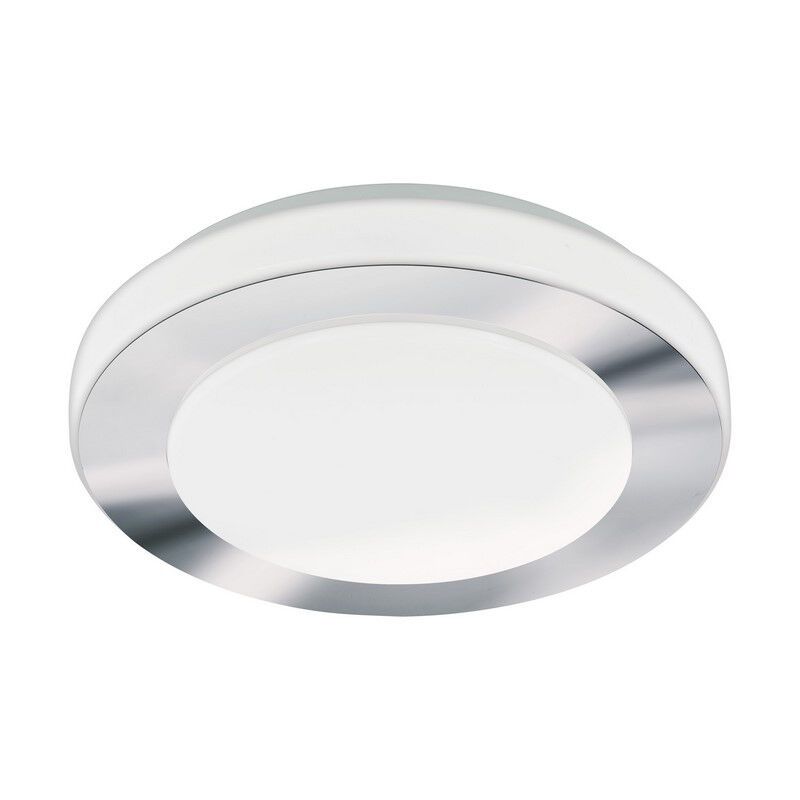 Lampada da soffitto cromata in plastica, Amina, 11W, 3000K LED, IP44
