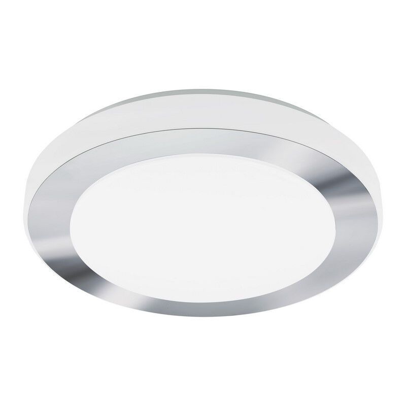Lampada da soffitto cromata in plastica, Amina, 16W, 3000K LED, IP44 Lampada da soffitto cromata in plastica, Amina, 16W, 3000K LED, IP44