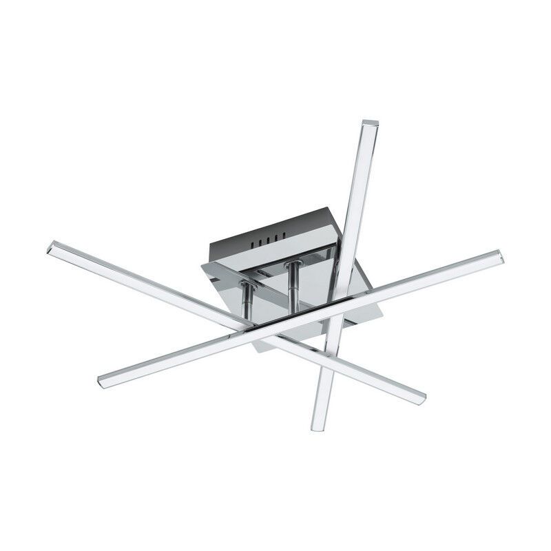 Lampada da soffitto cromata in acciaio, Arantxa, 18W, 3000K LED