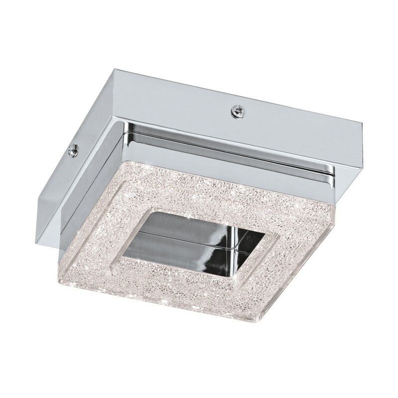 Applique da parete cromata in plastica, Arjo, 4W, 3000K LED
