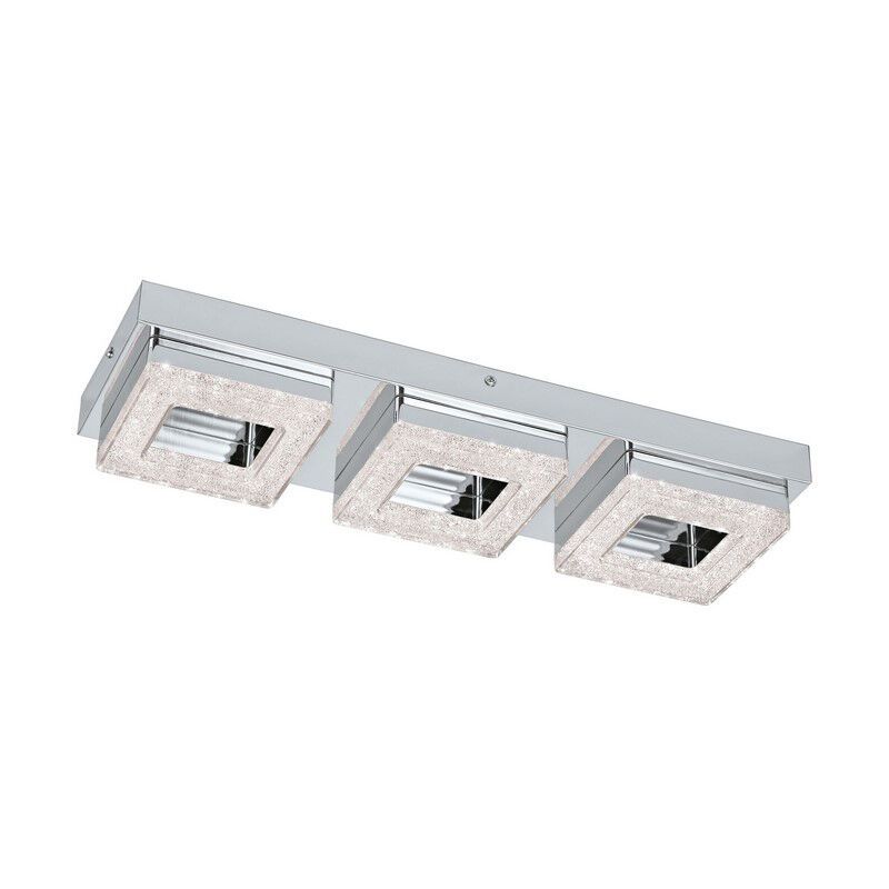 Applique da parete cromata in plastica, Arjo, 4W, 3000K LED
