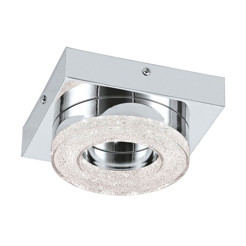 Applique da parete cromata in plastica, Arjo, 4W, 3000K LED