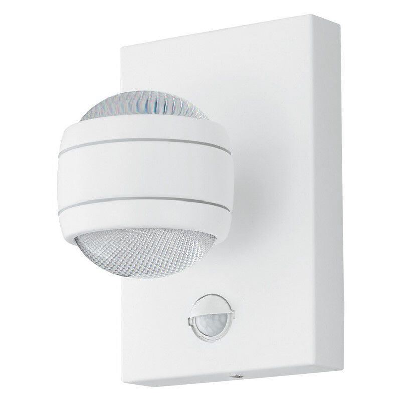 Applique da esterno con sensore di movimento bianca in plastica, Bastien, IP44