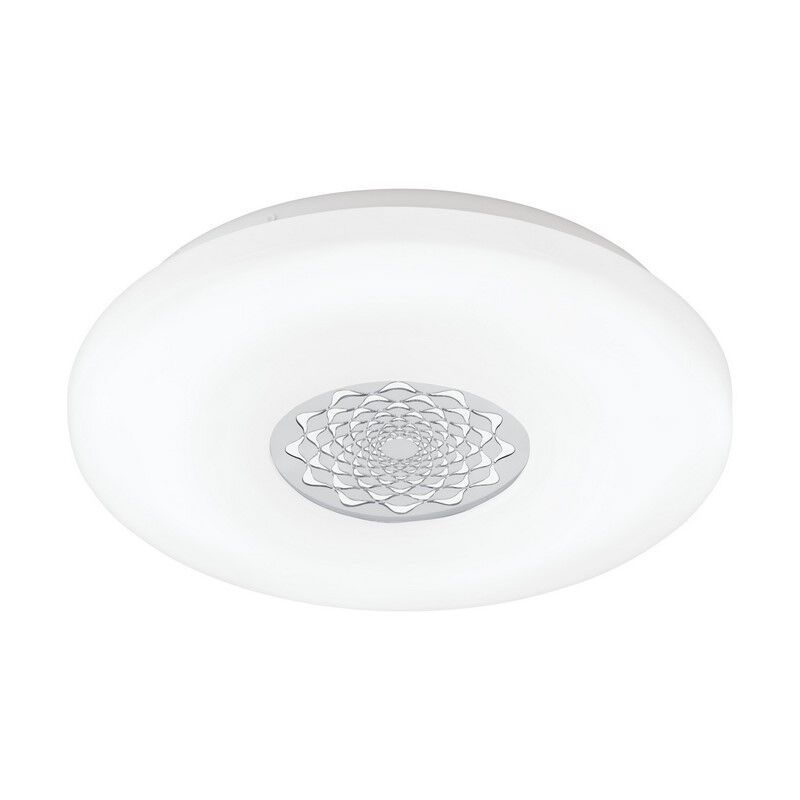 Lampada da soffitto bianca in plastica, Carmela, 24W, 3000K LED