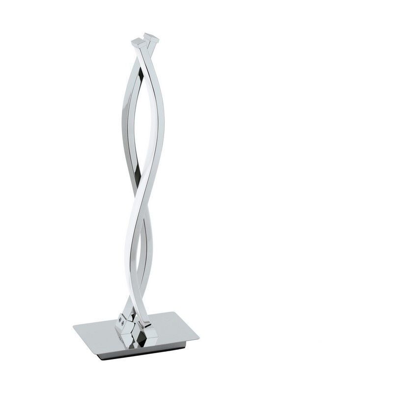 Lampada da tavolo cromata in alluminio, Arantxa, 5W, 3000K LED, con interruttore