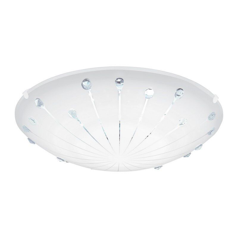 Lampada da soffitto bianca in vetro, Bennet, 11W, 3000K LED