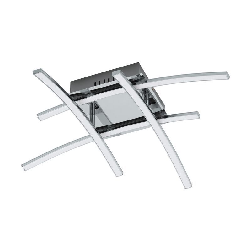 Plafoniera cromata in alluminio, Josua, 5W, 3000K LED Plafoniera cromata in alluminio, Josua, 5W, 3000K LED