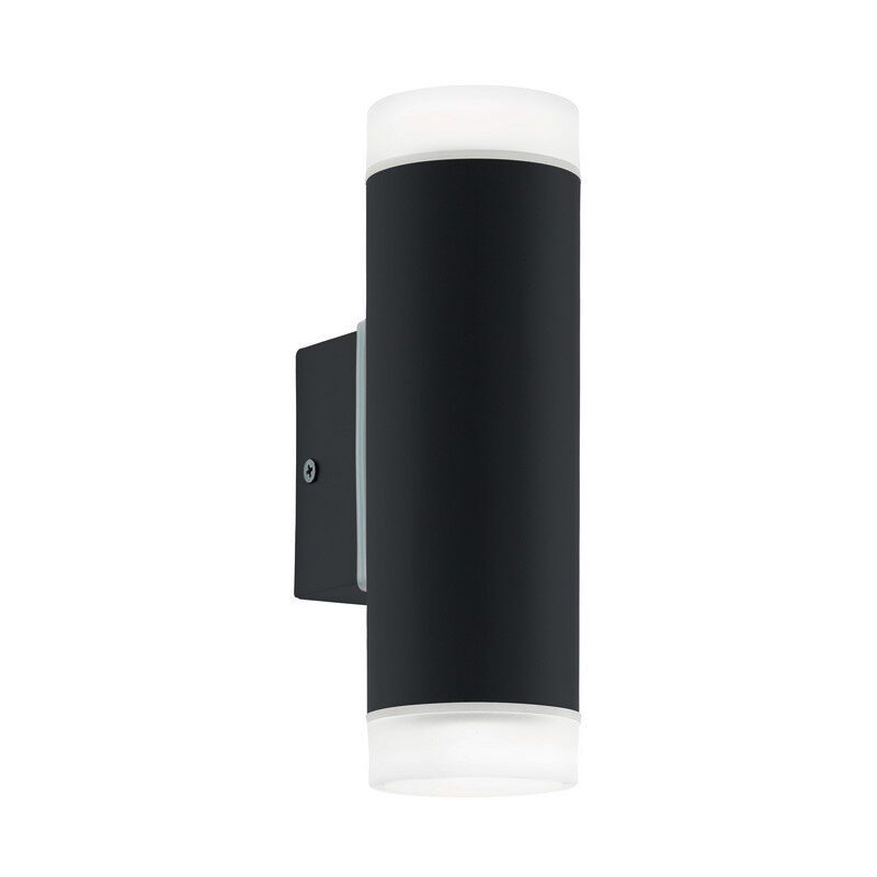 Lampada da parete up down nera in plastica, Marlies, IP44 Lampada da parete up down nera in plastica, Marlies, IP44