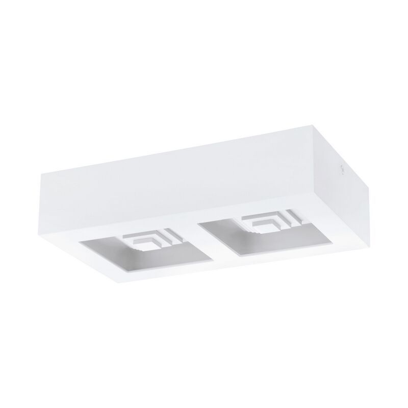 Plafoniera bianca in acciaio, Olger, 6W, 3000K LED Plafoniera bianca in acciaio, Olger, 6W, 3000K LED