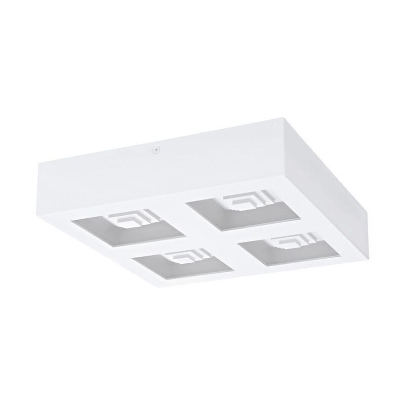 Plafoniera bianca in acciaio, Olger, 6W, 3000K LED Plafoniera bianca in acciaio, Olger, 6W, 3000K LED